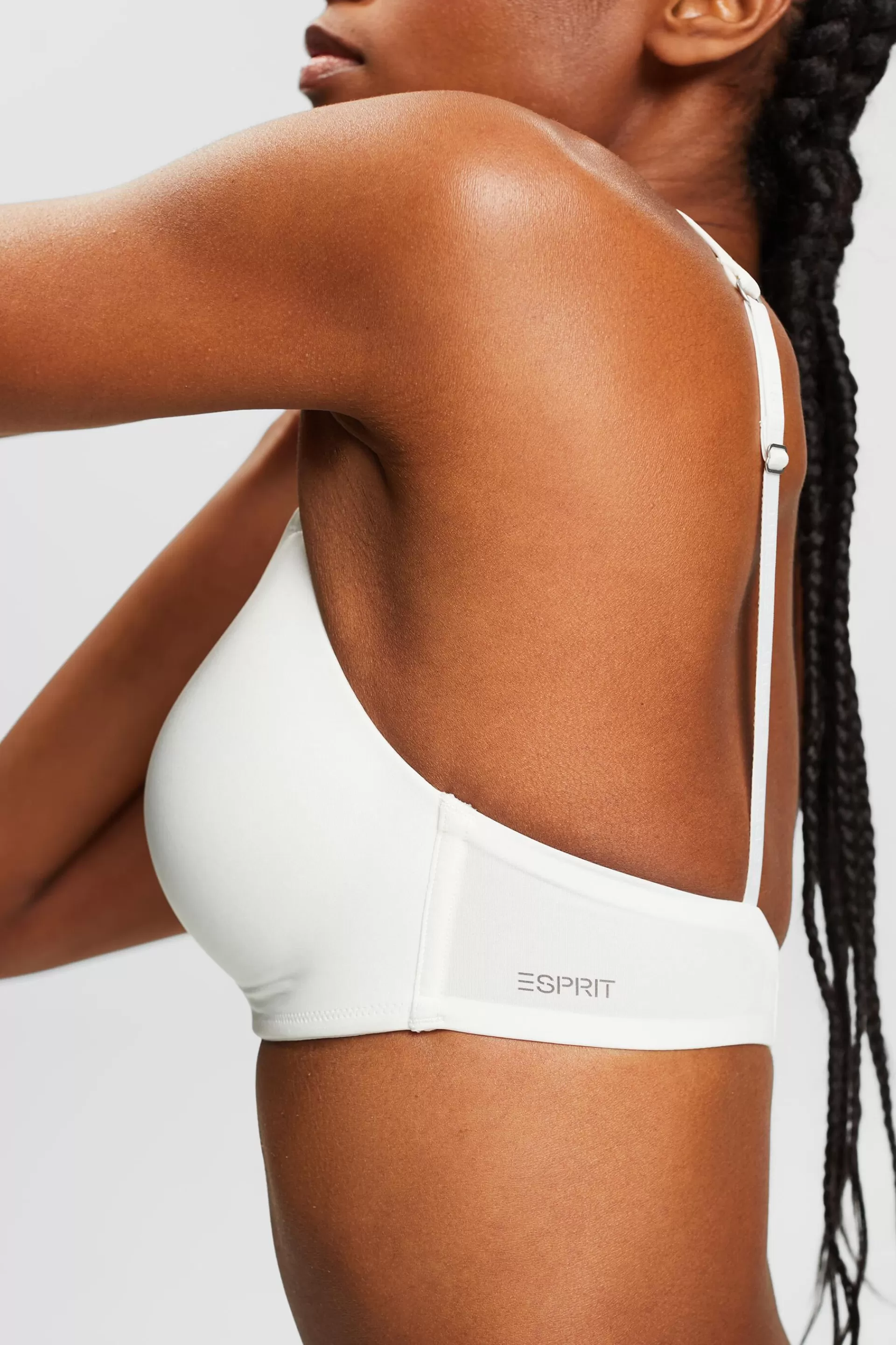 Wattierter, bügelloser BH mit Logo-ESPRIT Cheap