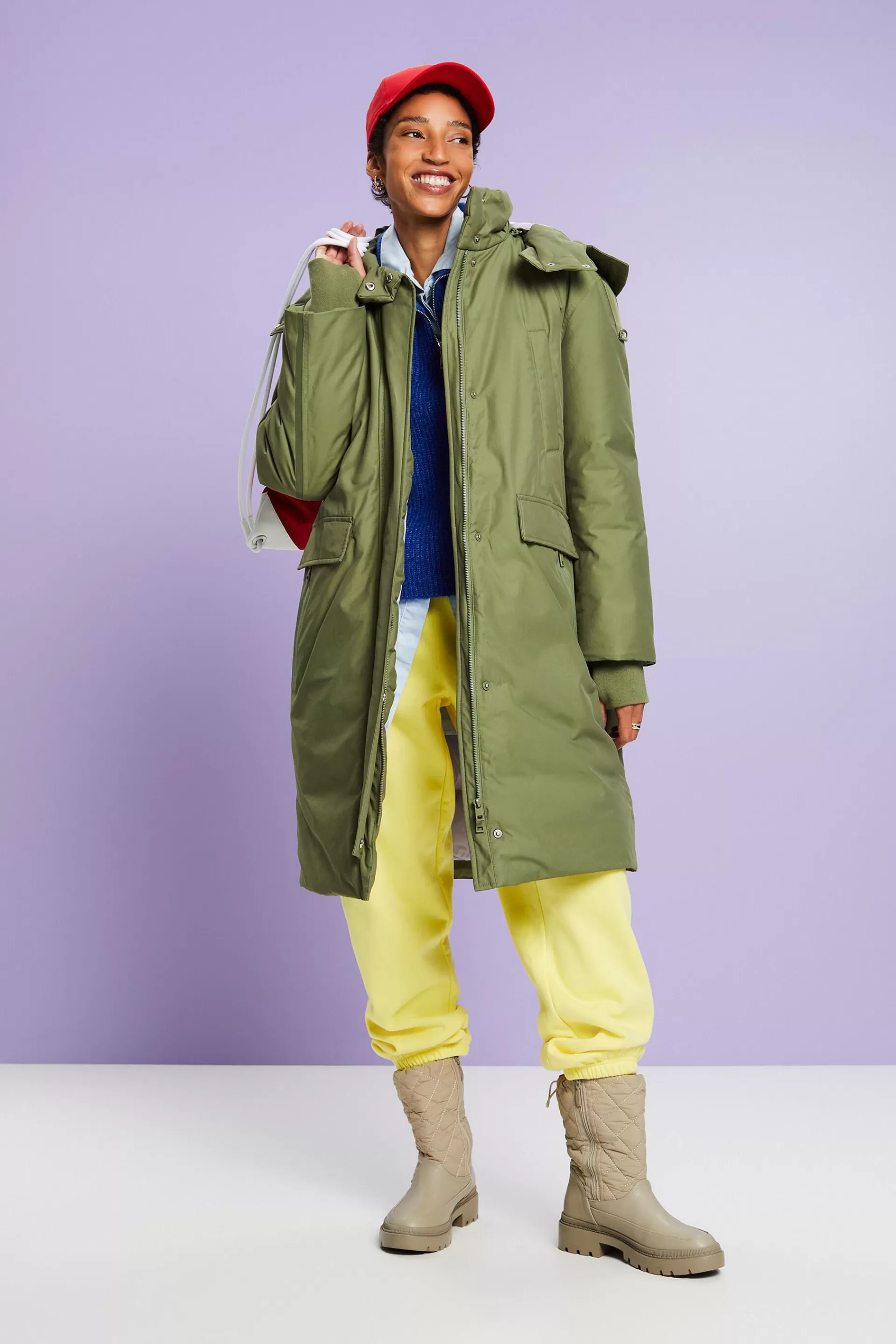 Wattierter Parkamantel-ESPRIT Flash Sale