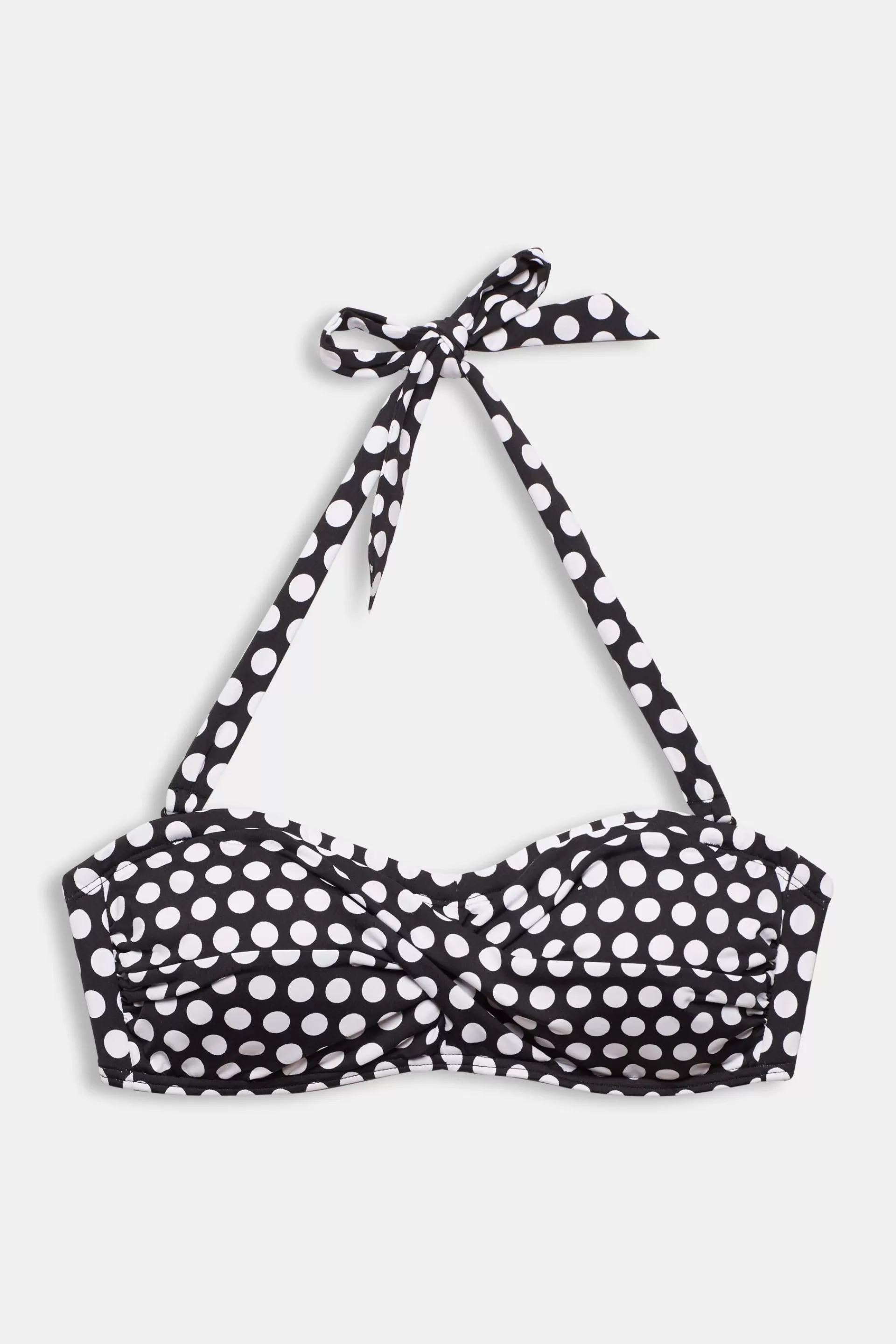 Wattiertes Bandeau-Top mit abnehmbarem Neckholder-ESPRIT Fashion