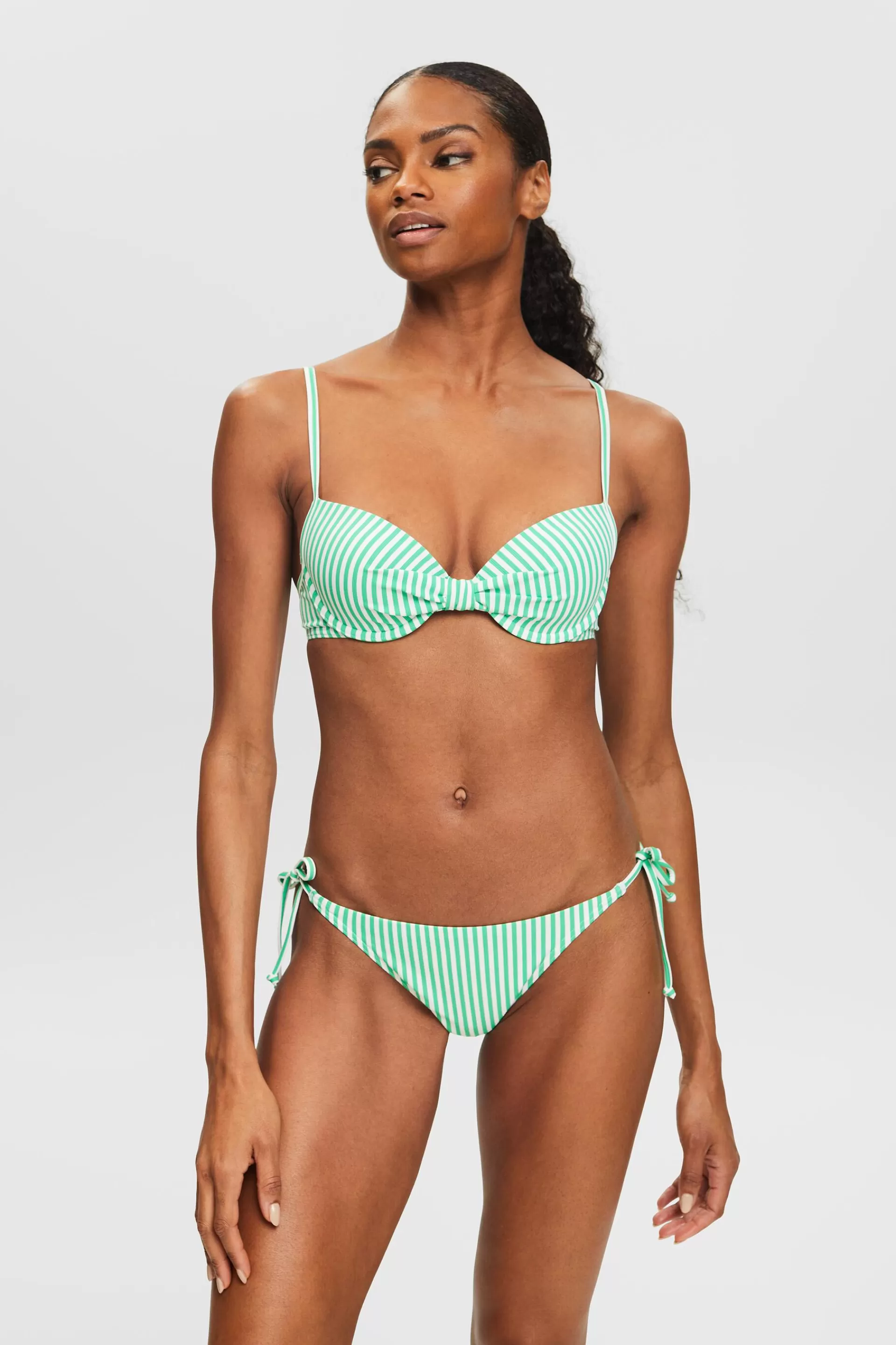 Wattiertes Bikinitop im Streifenlook-ESPRIT Best
