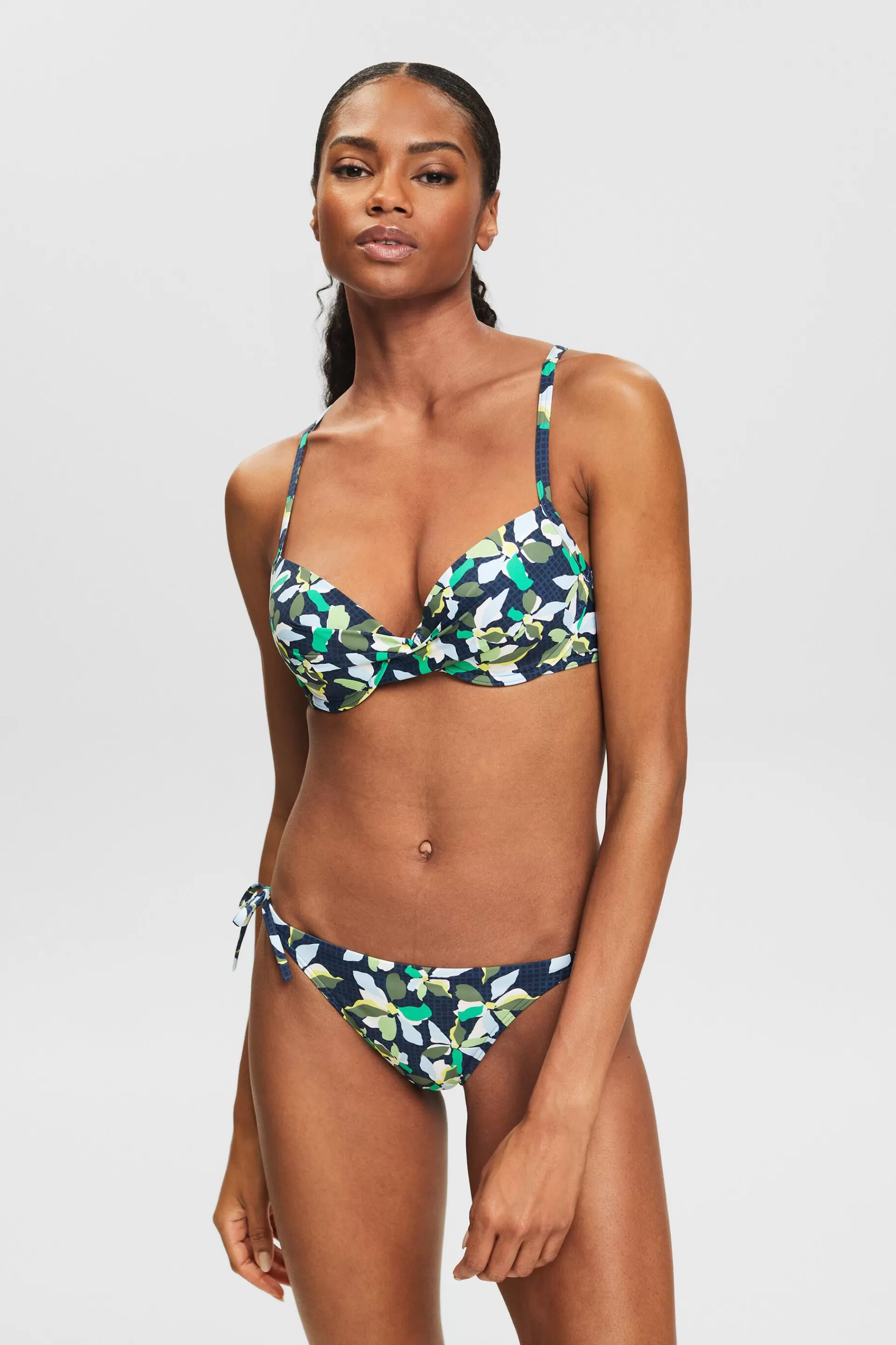 Wattiertes Bikinitop mit Print-ESPRIT Hot