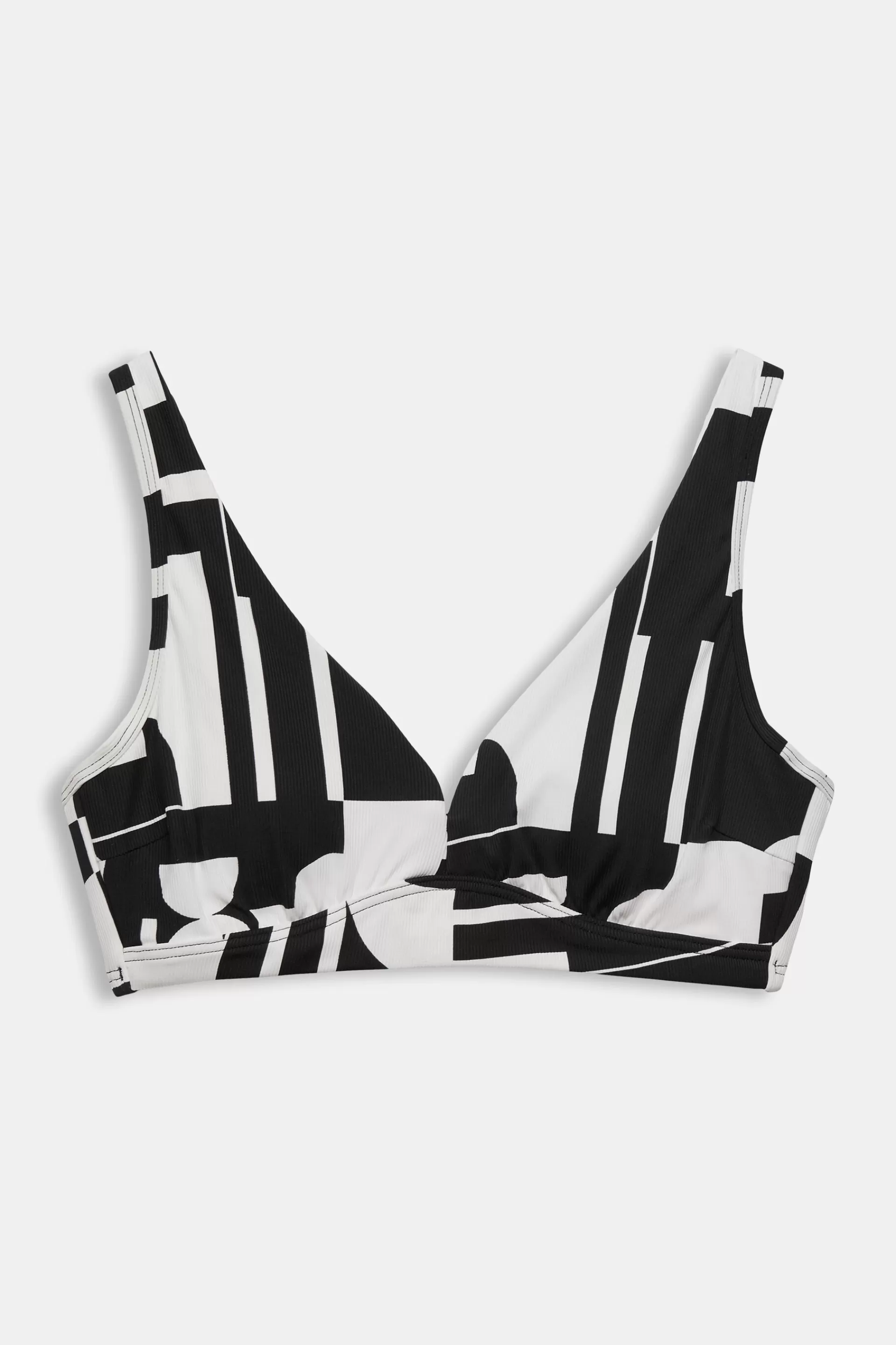 Wattiertes Bikinitop mit Retroprint für große Cups-ESPRIT Store