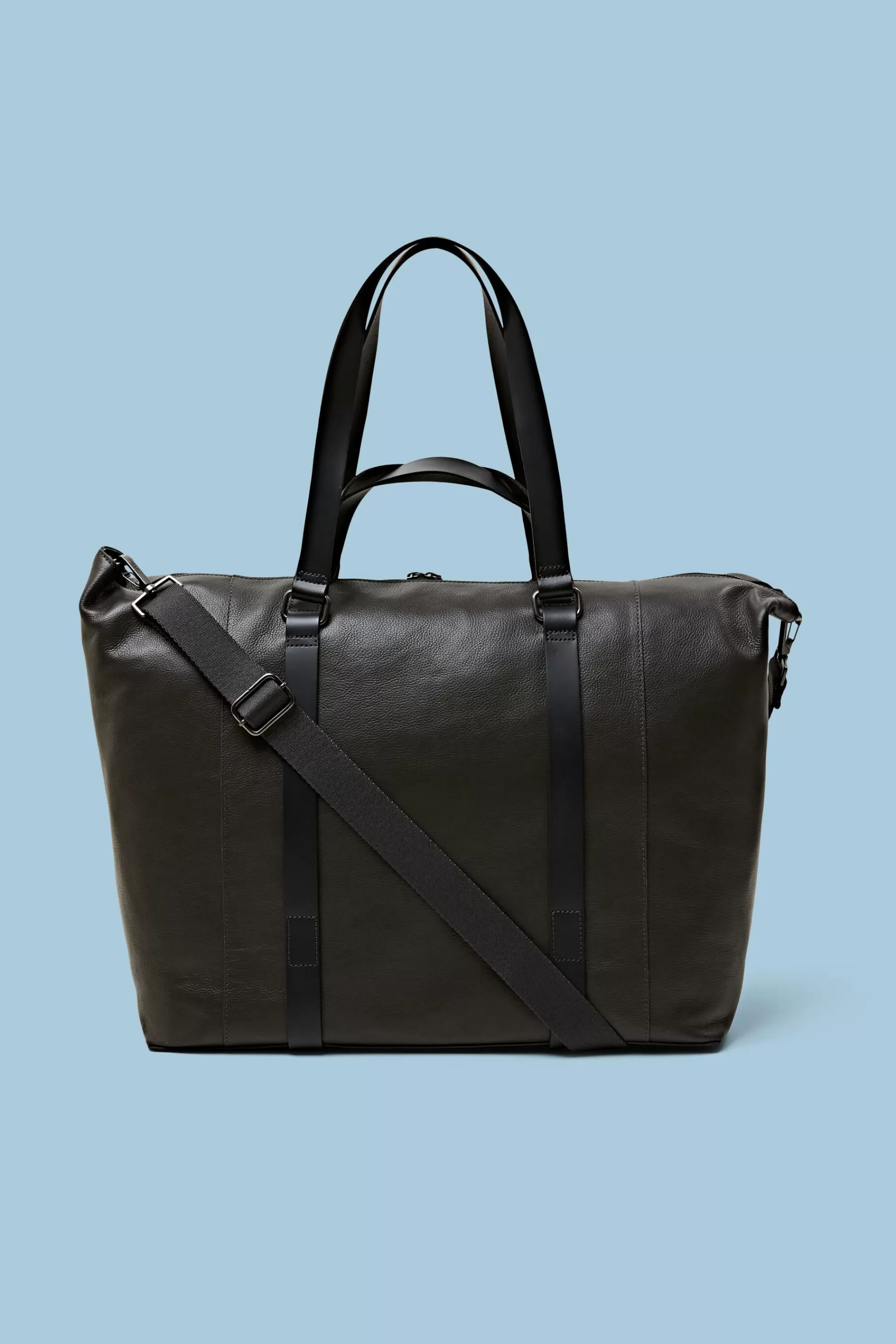 Weekender-Tasche aus Leder-ESPRIT Store