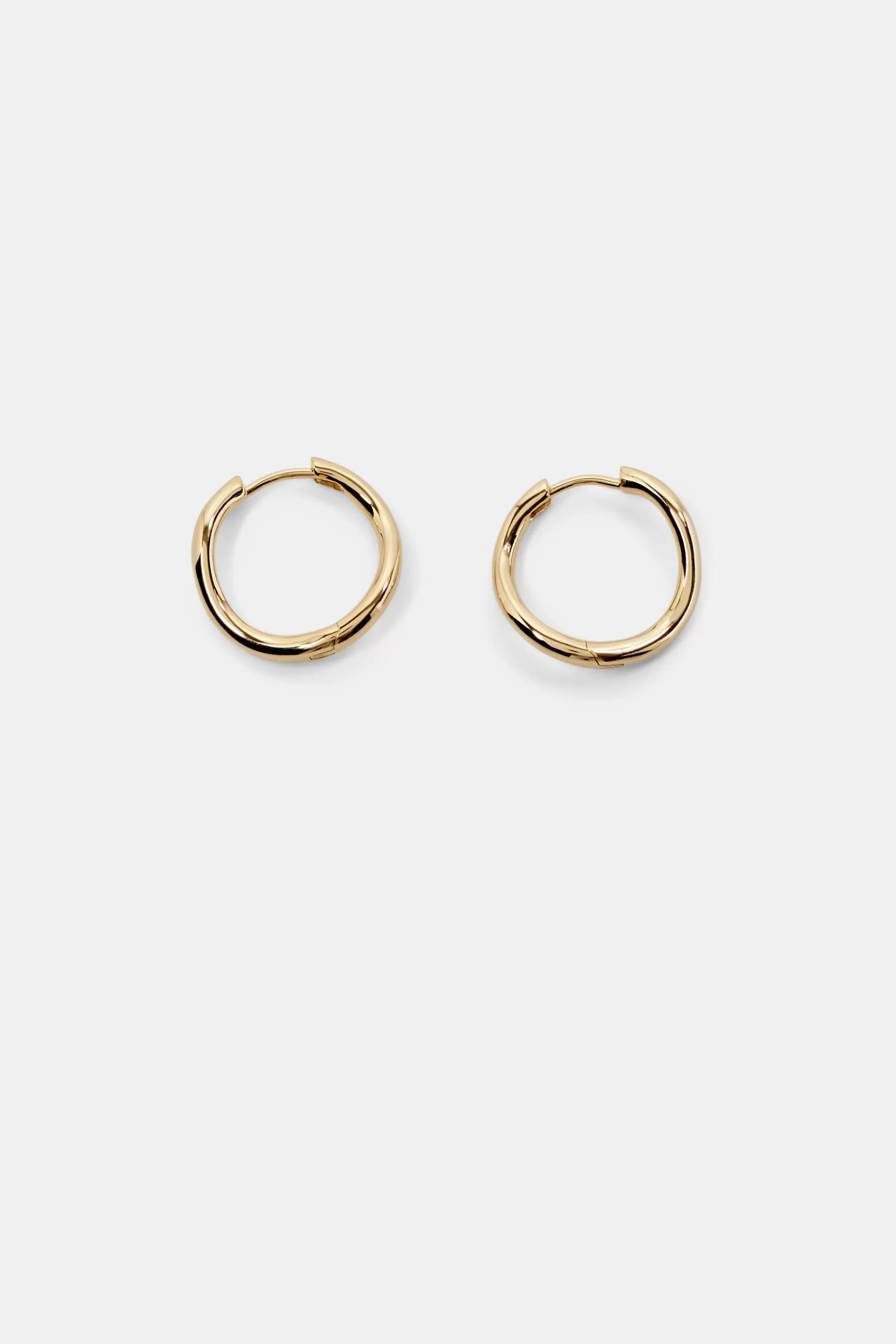 Wellen-Creolen mit 18K-Verung-ESPRIT Outlet
