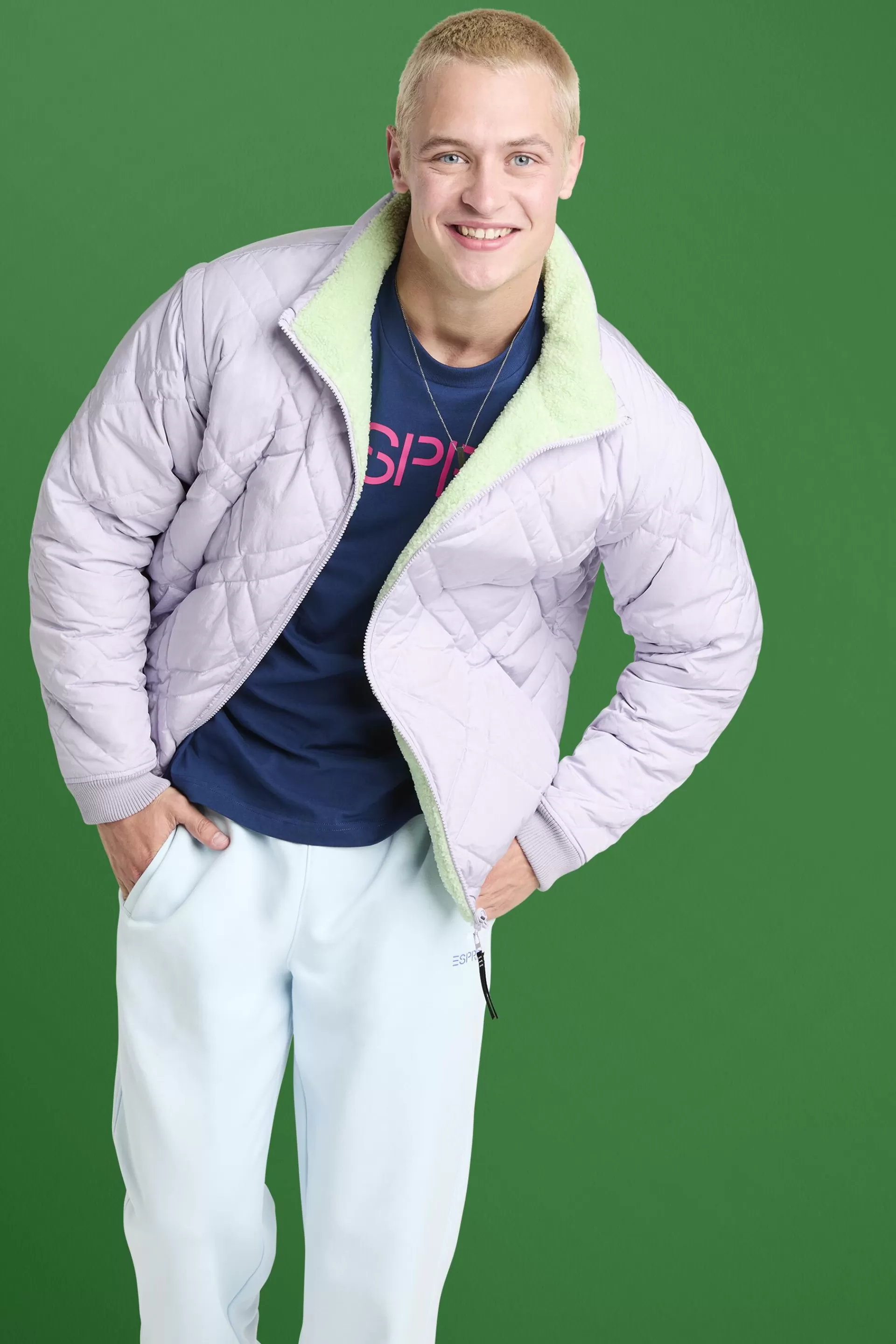 Wendesteppjacke mit abnehmbaren Ärmeln-ESPRIT Best