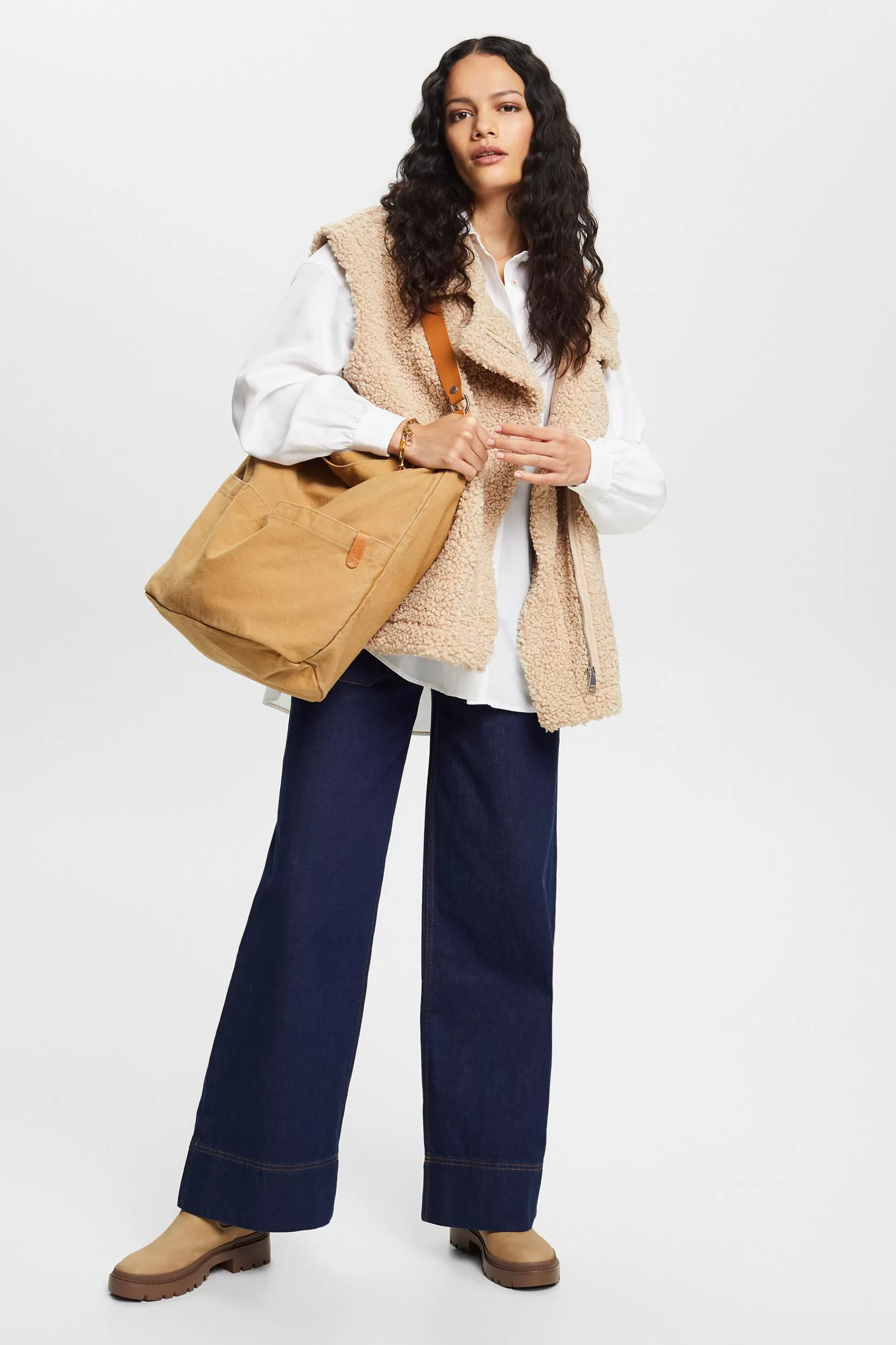Weste aus Teddyfell-ESPRIT Store