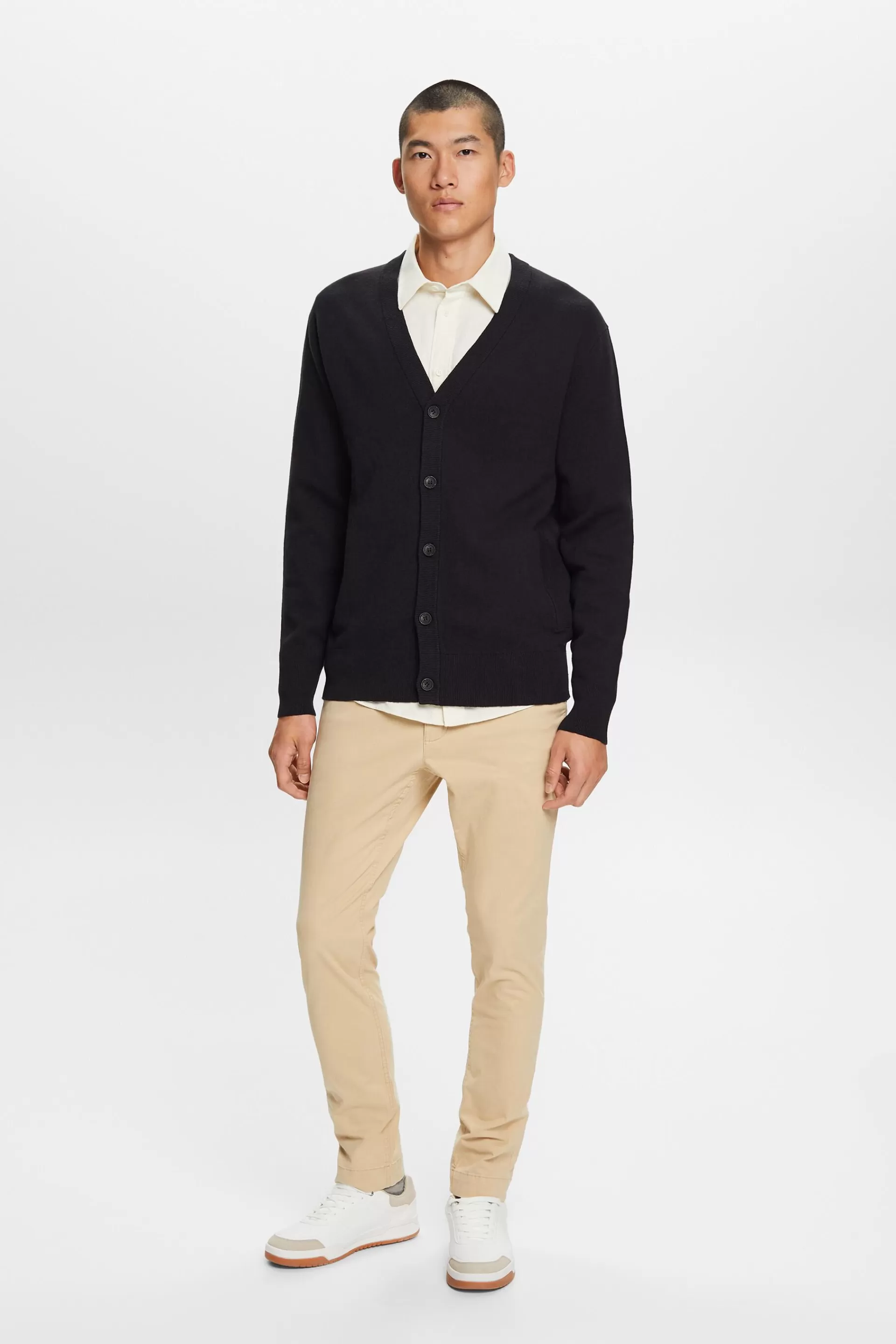 Wollmix-Cardigan mit V-Ausschnitt-ESPRIT Sale
