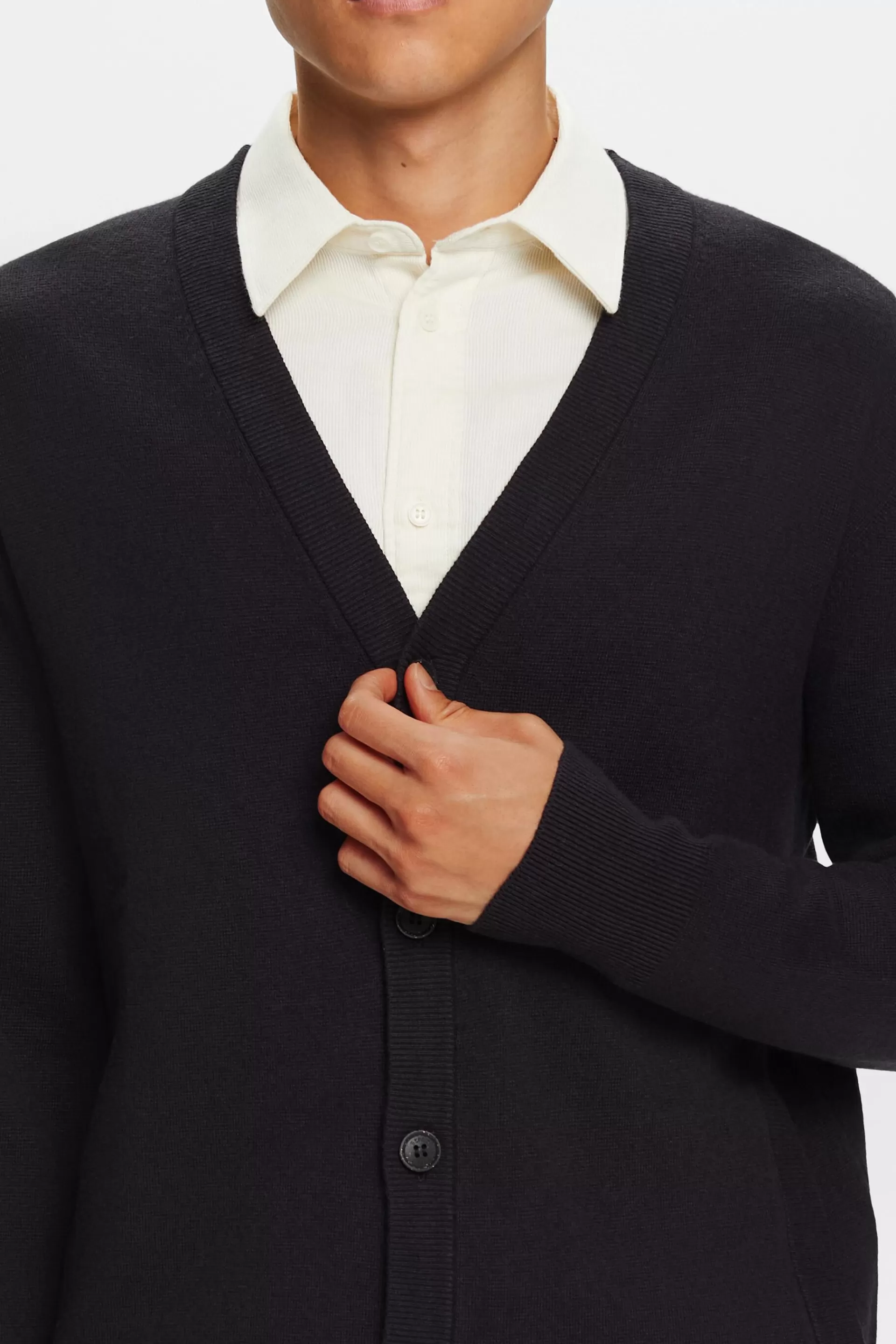 Wollmix-Cardigan mit V-Ausschnitt-ESPRIT Sale