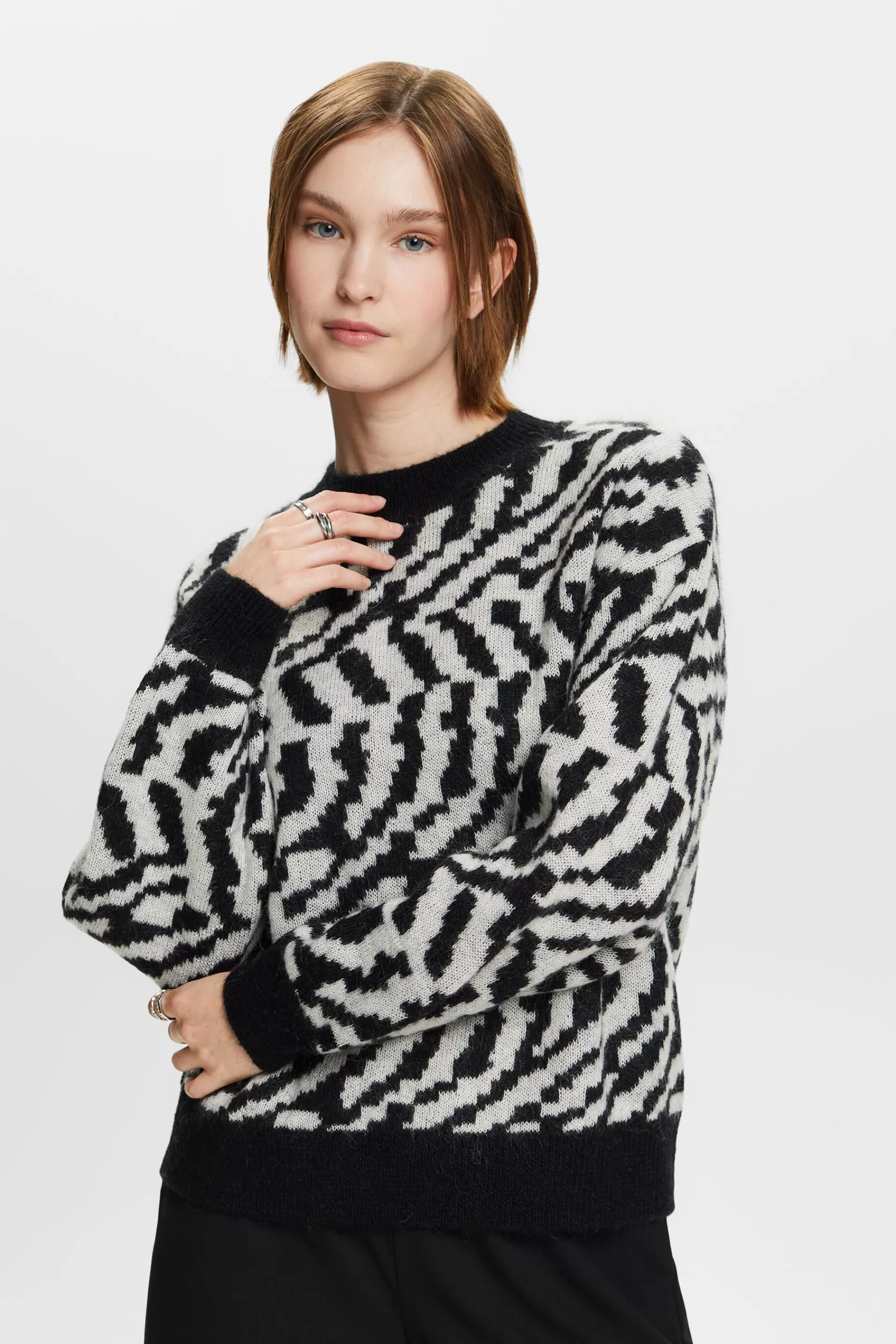 Wollmix-Pullover mit Mohair-ESPRIT Sale
