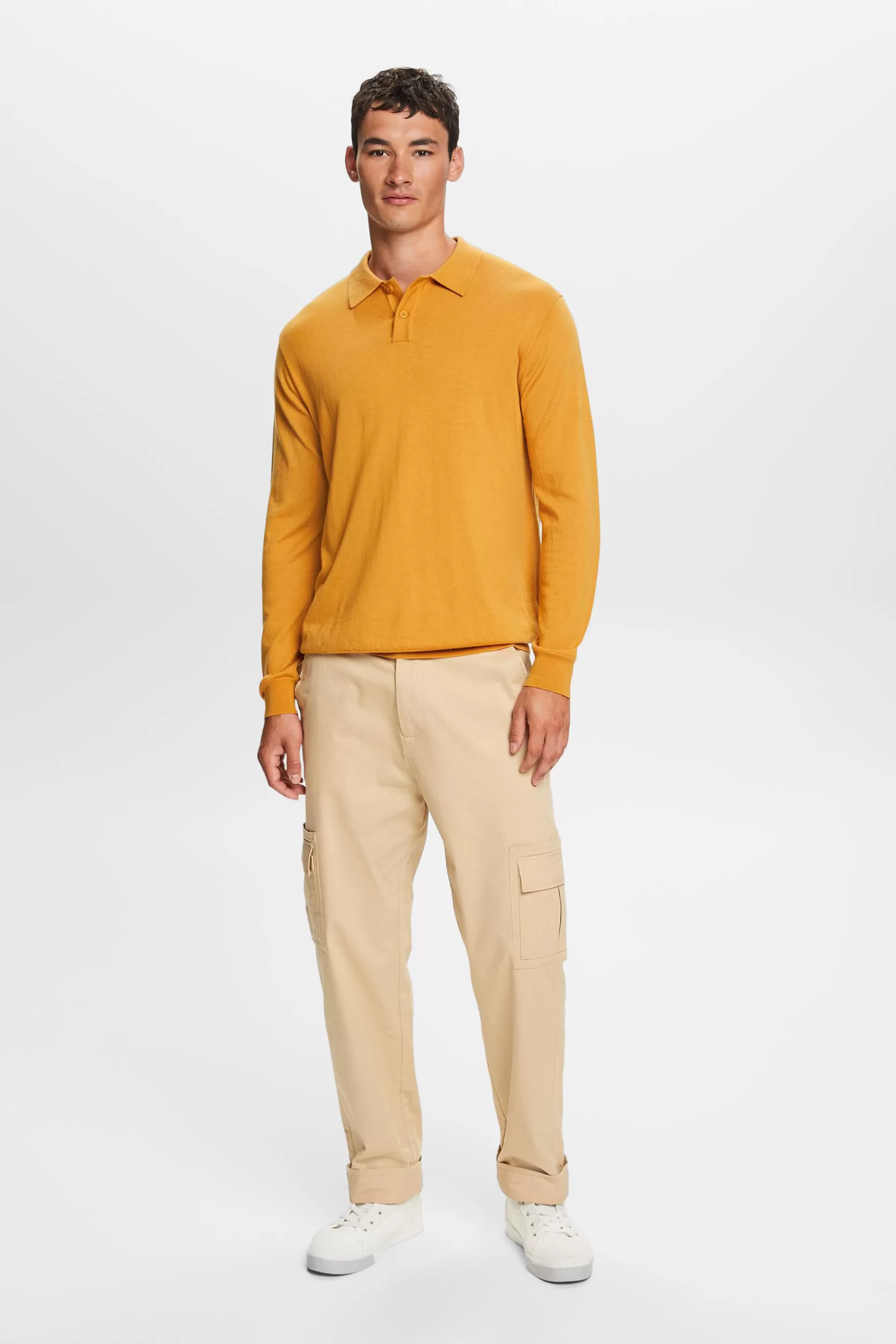 Wollpullover im Polo-Stil-ESPRIT Store