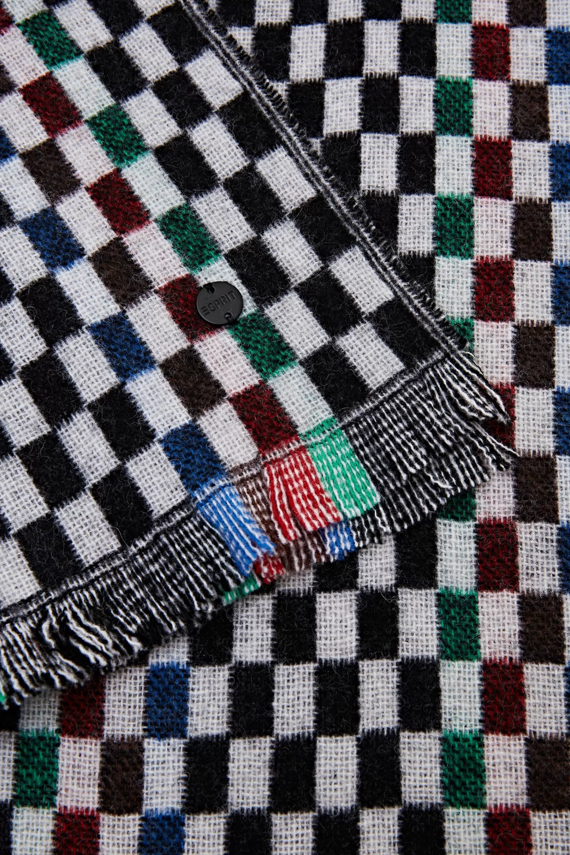 Wollschal im Karo-Design-ESPRIT Store