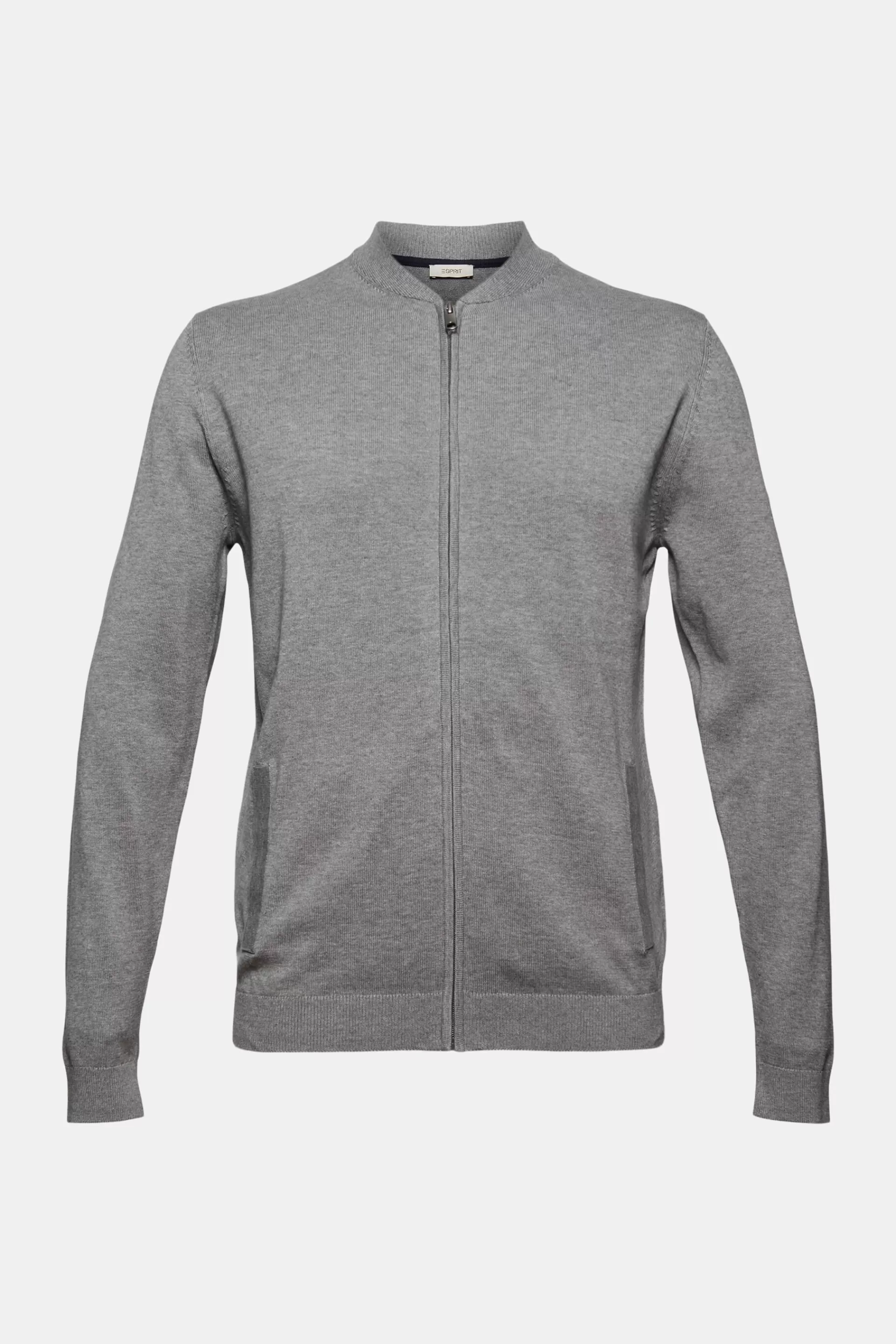Zipp-Cardigan aus 100% Bio-Baumwolle-ESPRIT Store