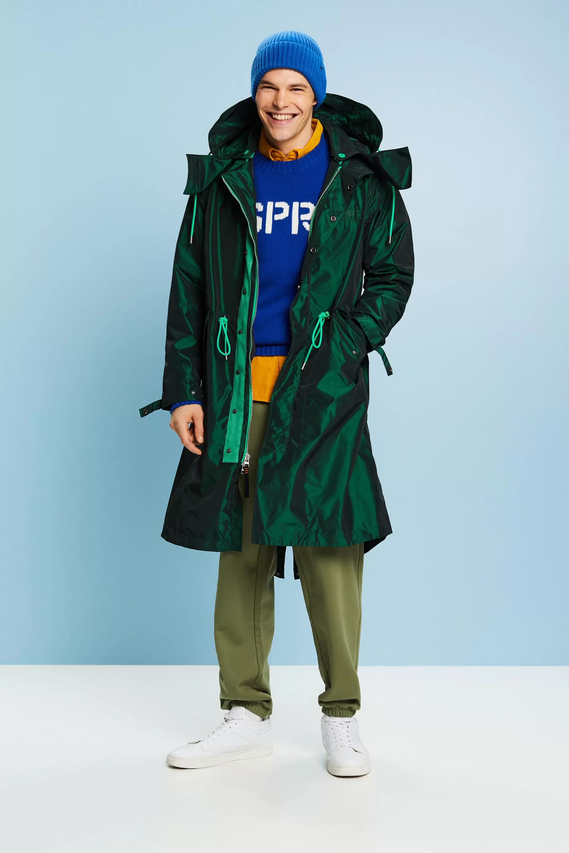 Zipp-Off-Parka in Metallic-Optik-ESPRIT Cheap