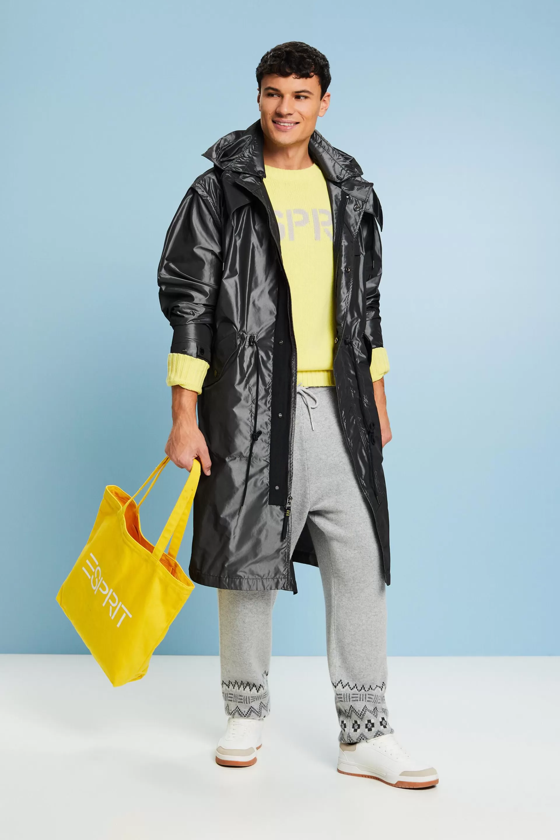 Zipp-Off-Parka in Metallic-Optik-ESPRIT Cheap