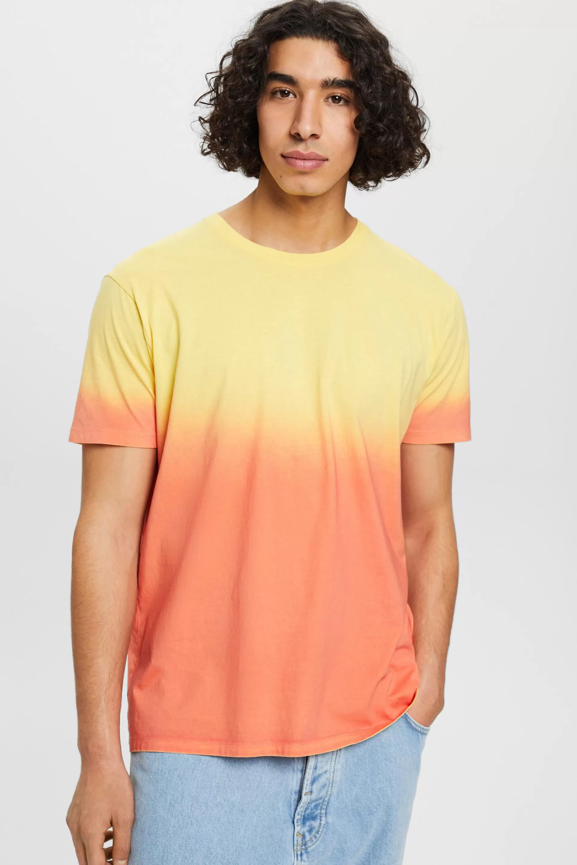 Zweifarbig blass gefärbtes T-Shirt-ESPRIT New