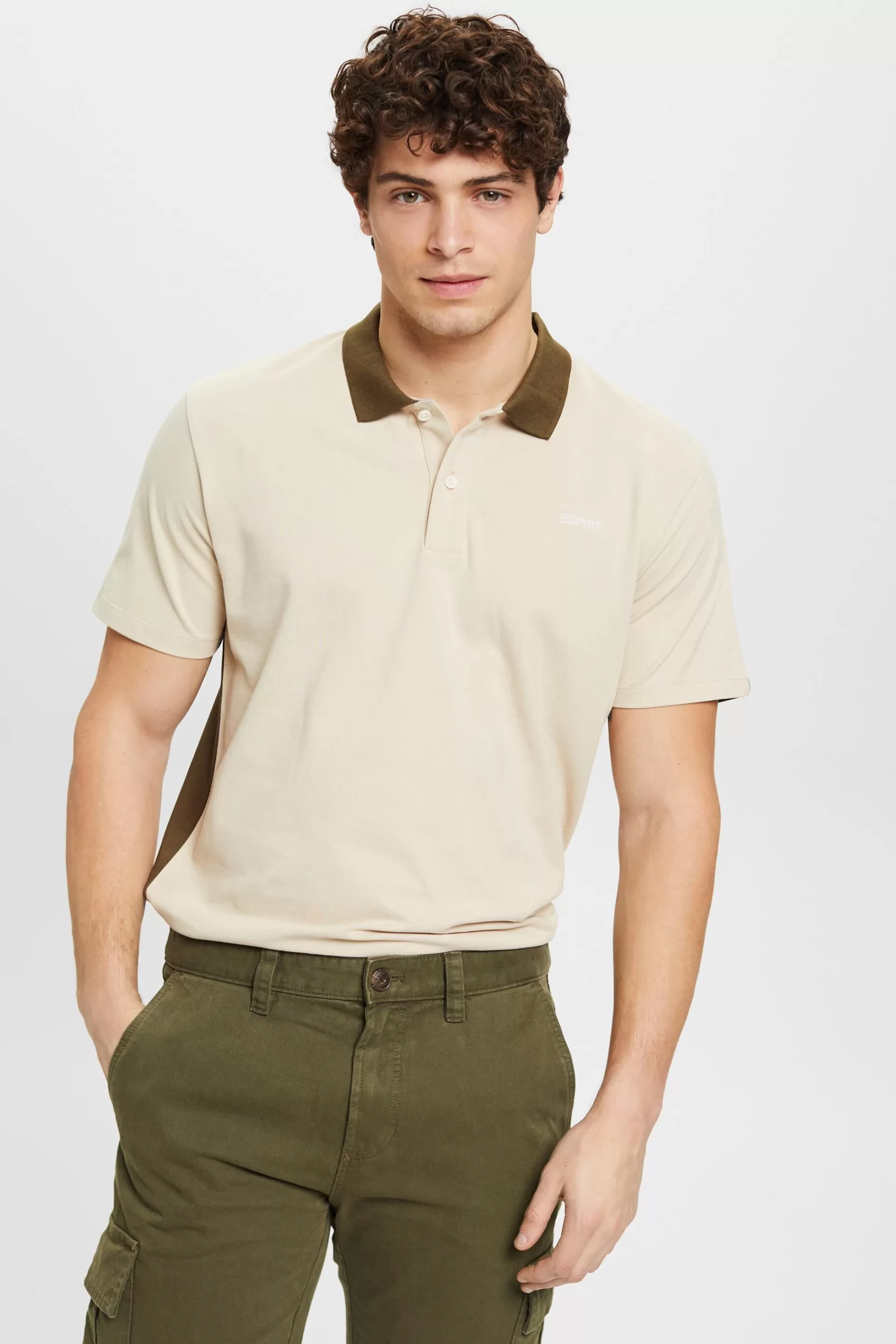 Zweifarbiges Poloshirt-ESPRIT Best Sale