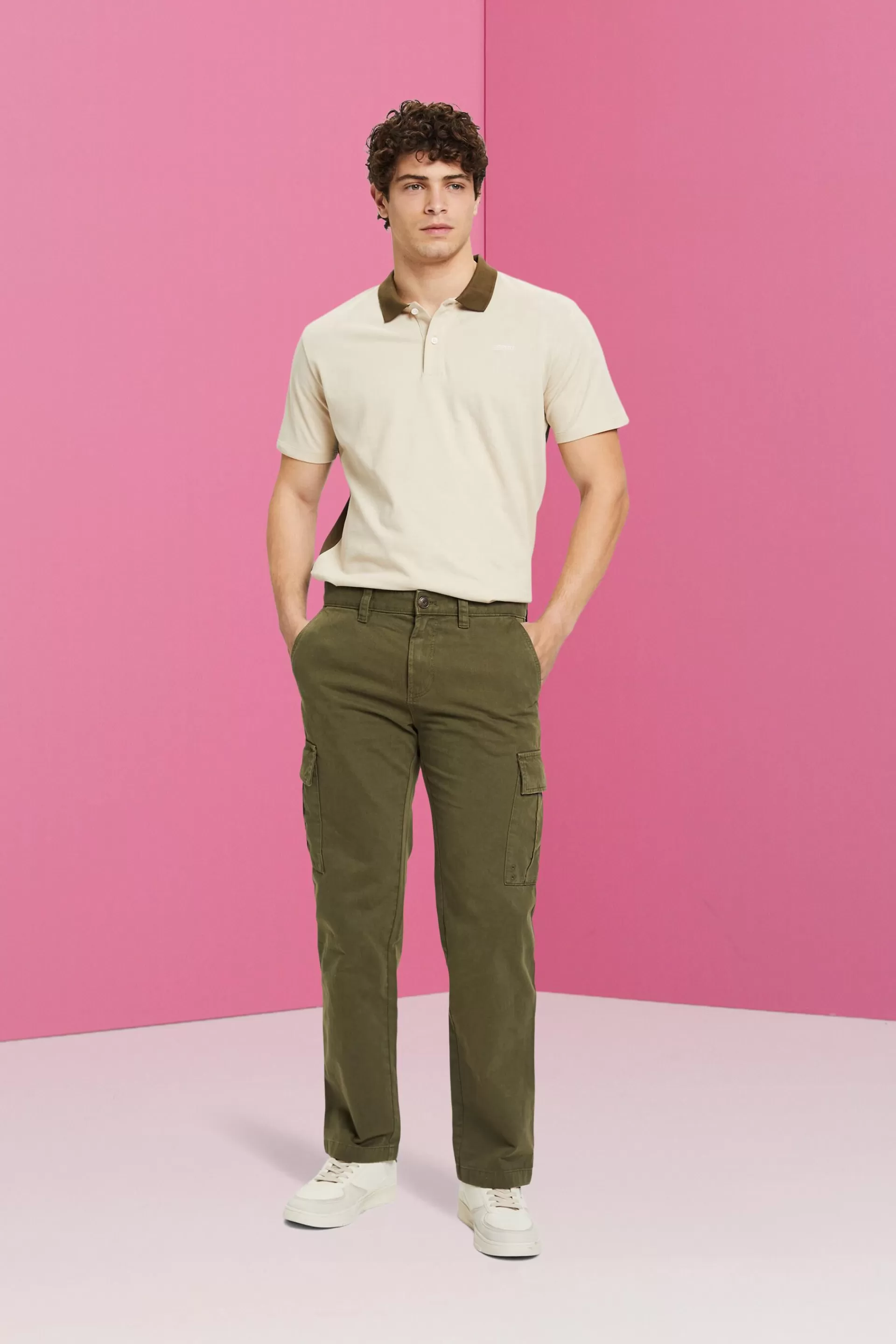 Zweifarbiges Poloshirt-ESPRIT Best Sale