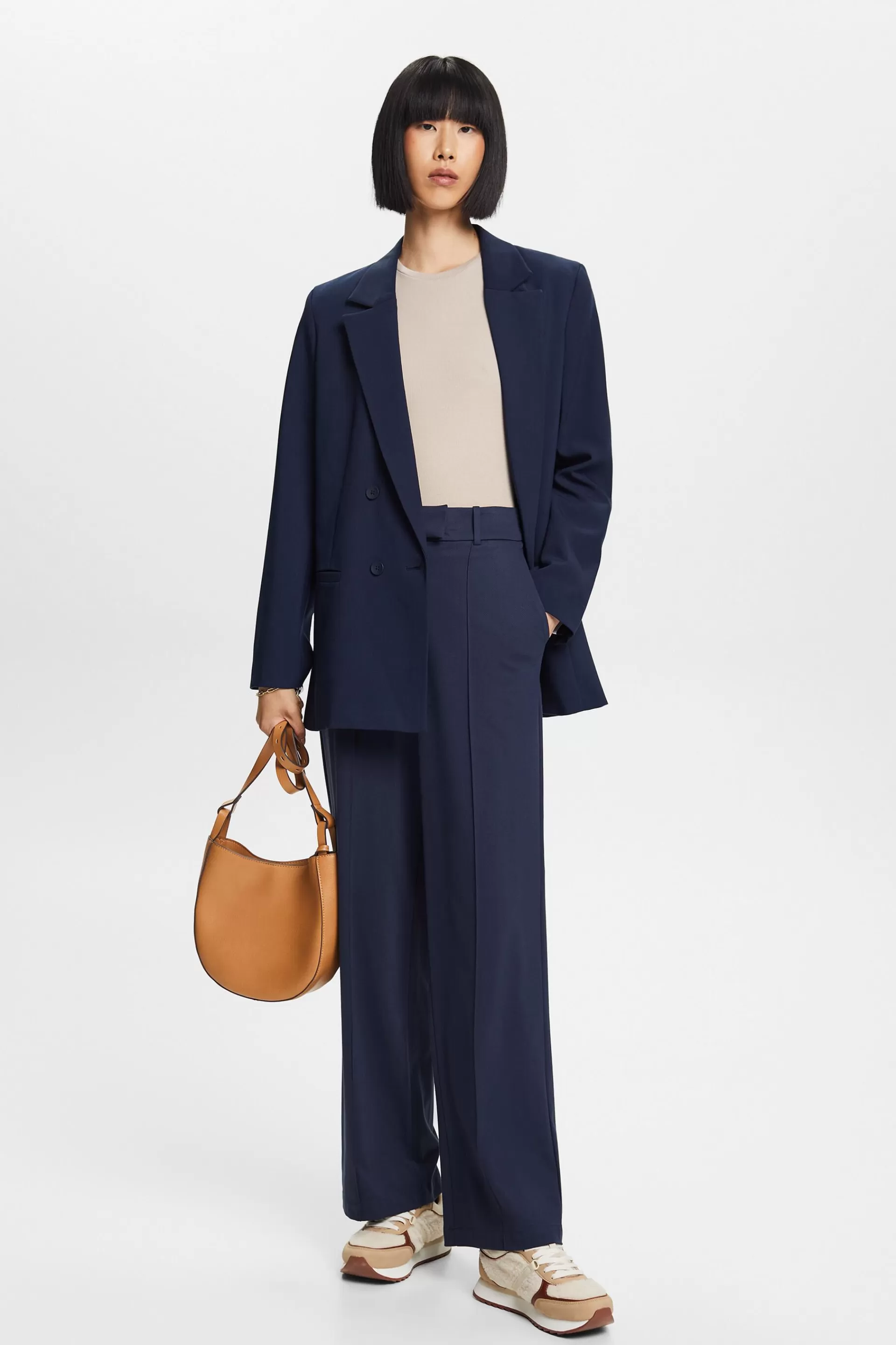 Zweireihiger Blazer in lockerer Passform-ESPRIT Cheap