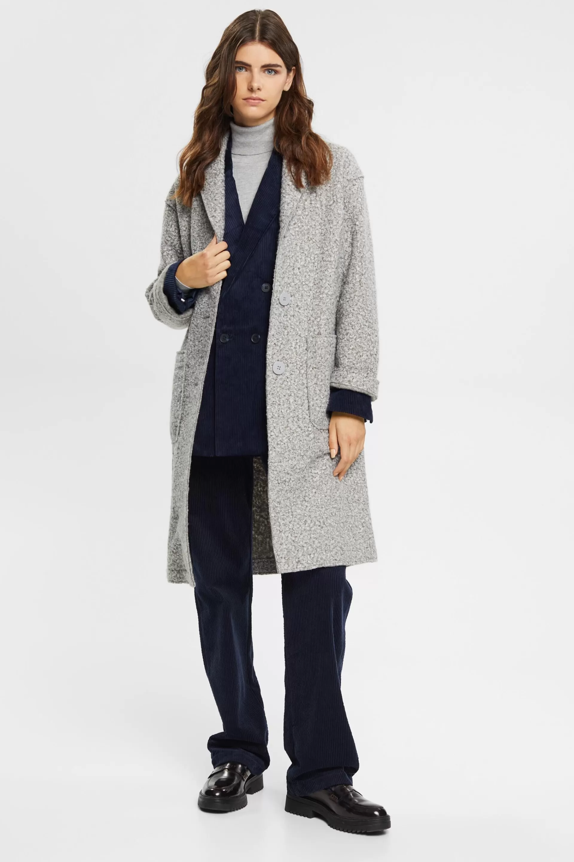 Zweireihiger CORD-Blazer im Mix-and-Match-Stil-ESPRIT Discount